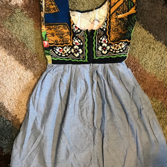 vintage LAST SUPPER Dress Swing fancy ModCloth - Picture 3 of 4